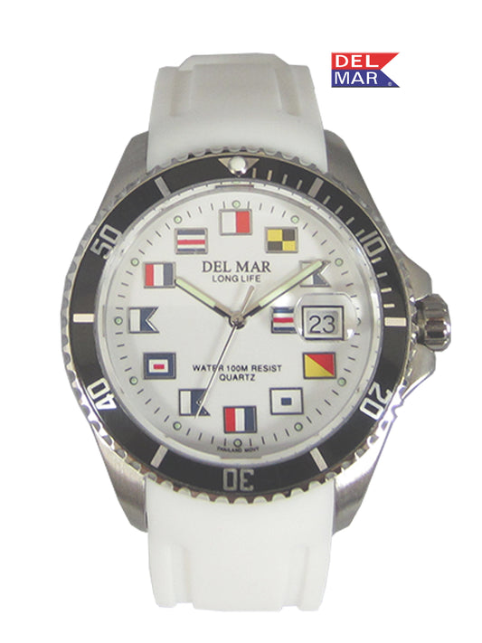 White Nautical Sport Watch | Catalina 50380 Water-Resistant Watch