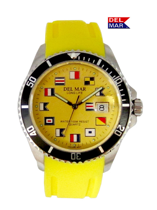 Yellow Nautical Sport Watch | Catalina 50379 Water-Resistant Watch