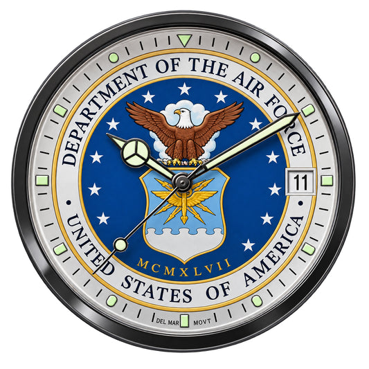 USAF built watches from Del Mar Watch for those who take pride in precision, performance, and the skies above.