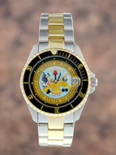 Del Mar Watches Men's Army Military Watch - Two Tone Bracelet