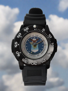  Del Mar Men's U.S. Air Force Military Watch - Black Strap