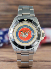 Del Mar Watches Men's Marine Military Watch - Stainless Steel Bracelet 