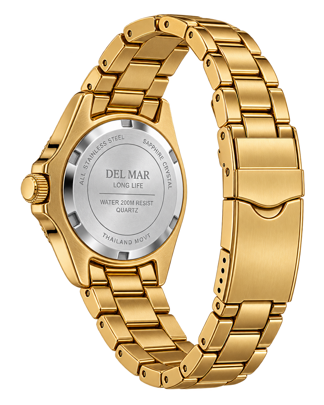 Del Mar Women’s Admiral Gold Black Dial Dress Watch #50274