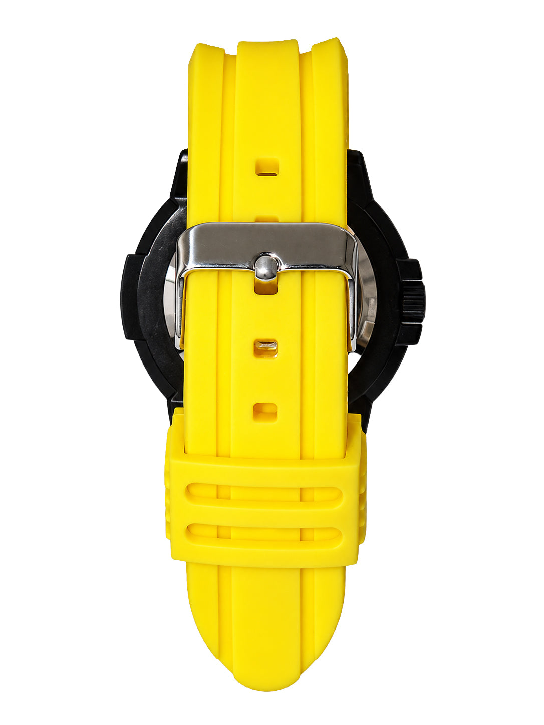 Del Mar Sand Key Yellow Dial Rubber Strap Watch 50384