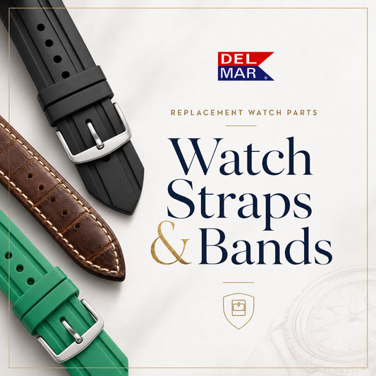 Discover&nbsp;premium-quality genuine watch bands and straps at Del Mar Watches, featuring silicone straps, polyurethane bands, and leather straps.