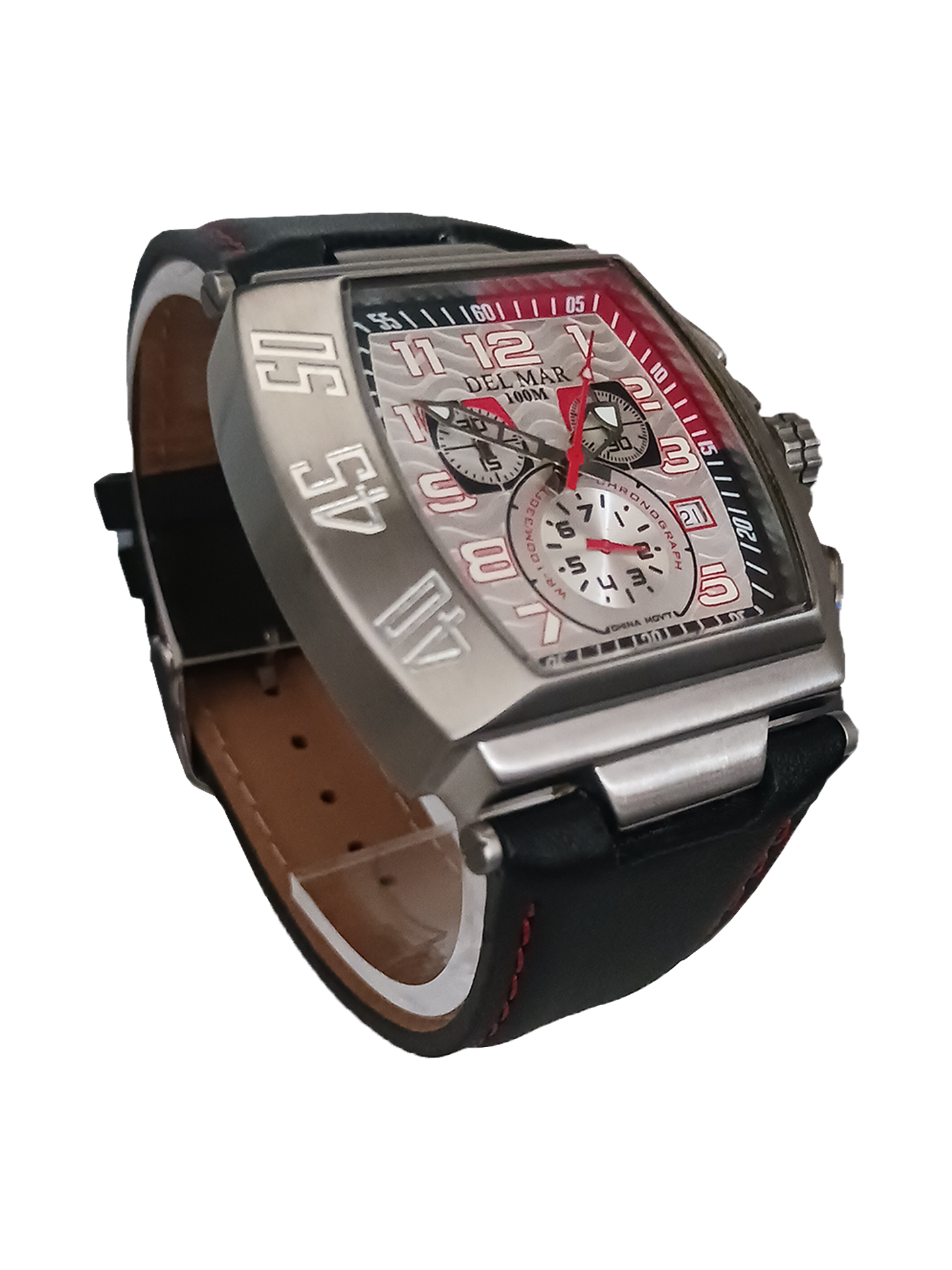 Del Mar Sport Chronograph Watch – Contemporary Dial Stopwatch – 100M
