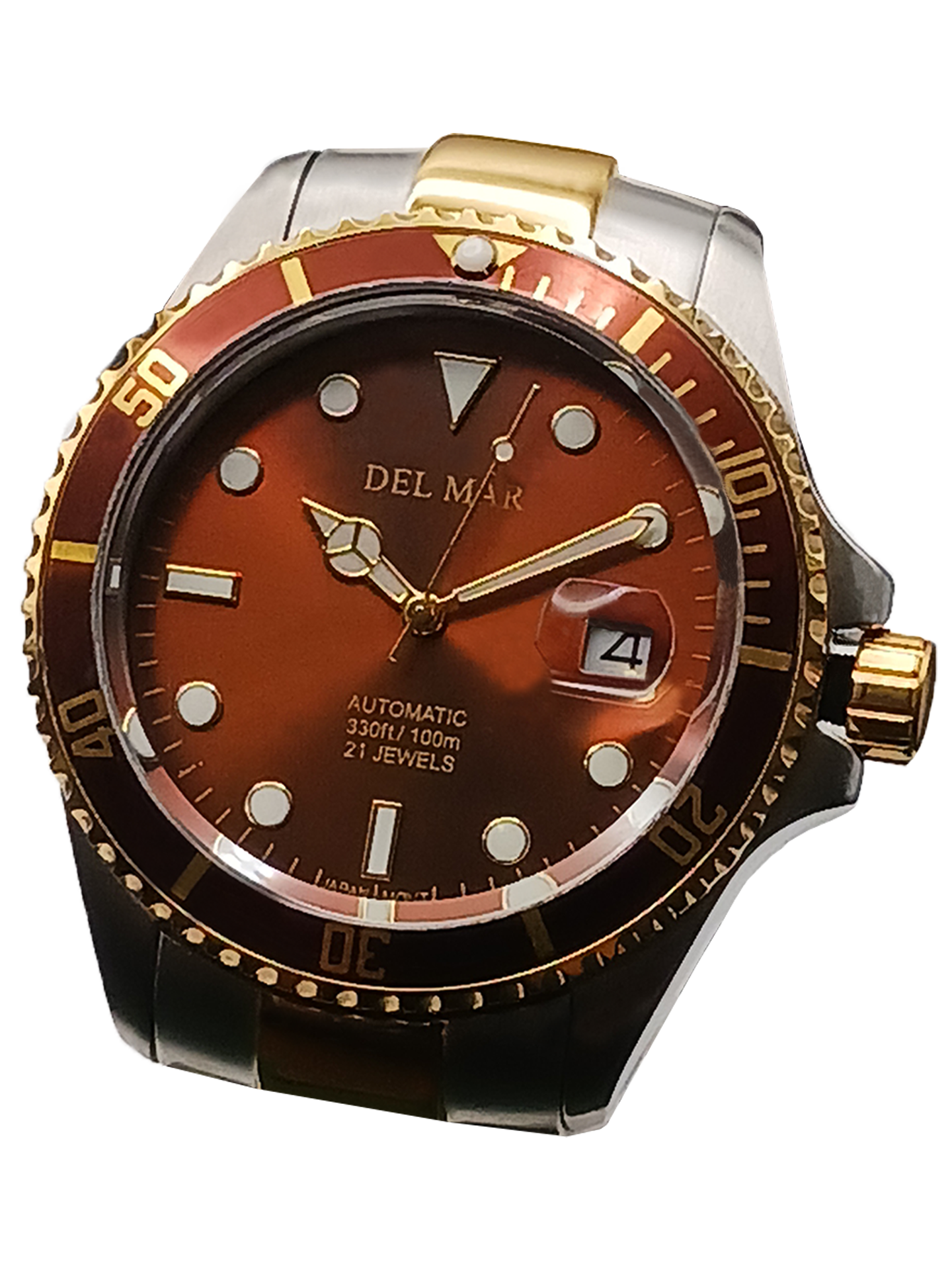 Del Mar Premier Automatic – Bronze Dial / Two-Tone Stainless Steel Bracelet – Model 50389