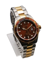 Men's Automatic Watch Two-Tone Bronze Dial #50389