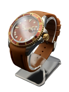 Men's Automatic Watch Bronze Dial & Brown Strap #50410