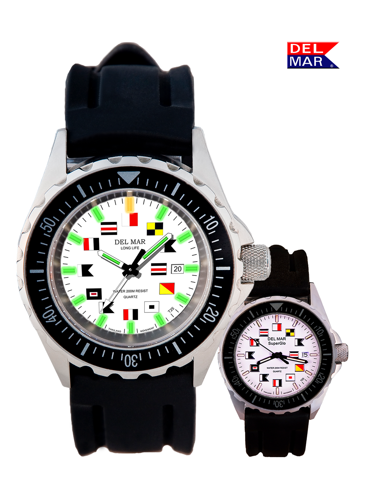 Del mar nautical flag watch Clearance