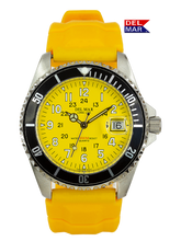 Del Mar Watches Men's and Youth Sportstrap: Yellow Face with numbers, 200M Watch #50267