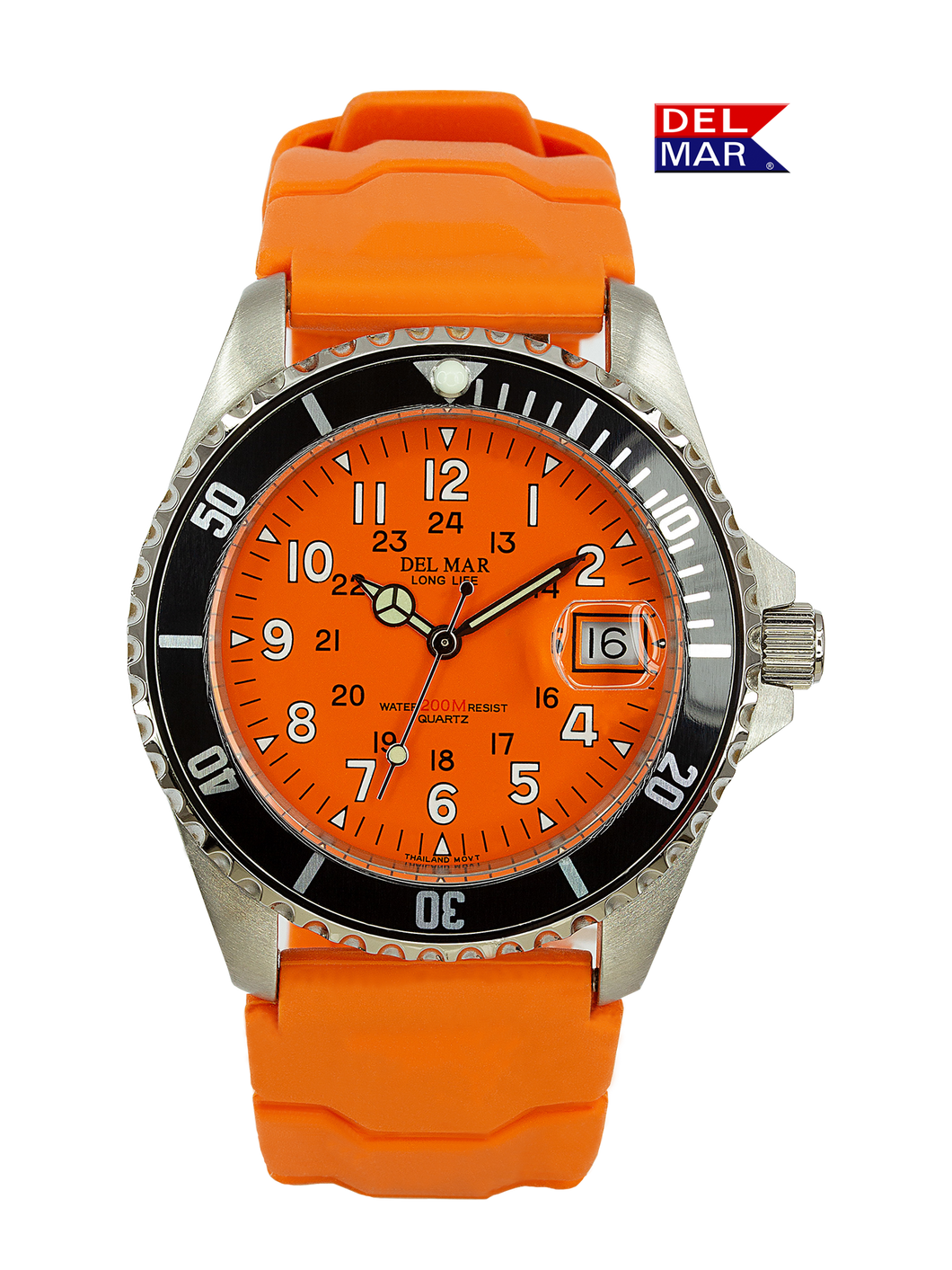 Men's Sportstrap Orange Face, 200M Watch #50270
