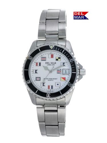 Men's Long Life Classic Nautical Bracelet SS Watch #50289