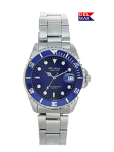 Men's Long Life Classic Coronado Blue Face, Blue Bezel Watch #50494