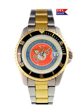 Del Mar Watches Men's Marine Military Watch - Two-Tone Bracelet #50496
