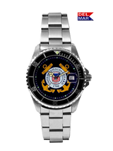 Del Mar Watches Men's Coast Guard Military Watch - Stainless Steel Bracelet #50498