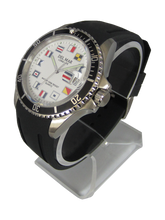 Del Mar Watches Catalina Sportstrap: Men's / Youth White Face, 46mm, 200m Water Resistant #50378